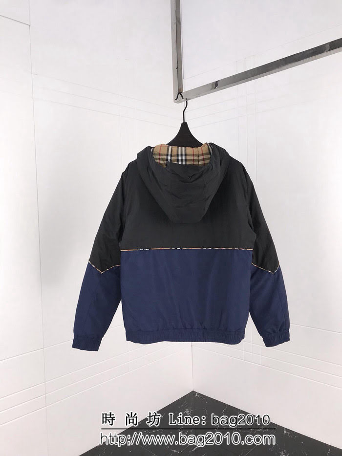 BURBERRY巴寶莉 18SS秋冬新款 撞色拼接 男款羽絨服 ydi2191